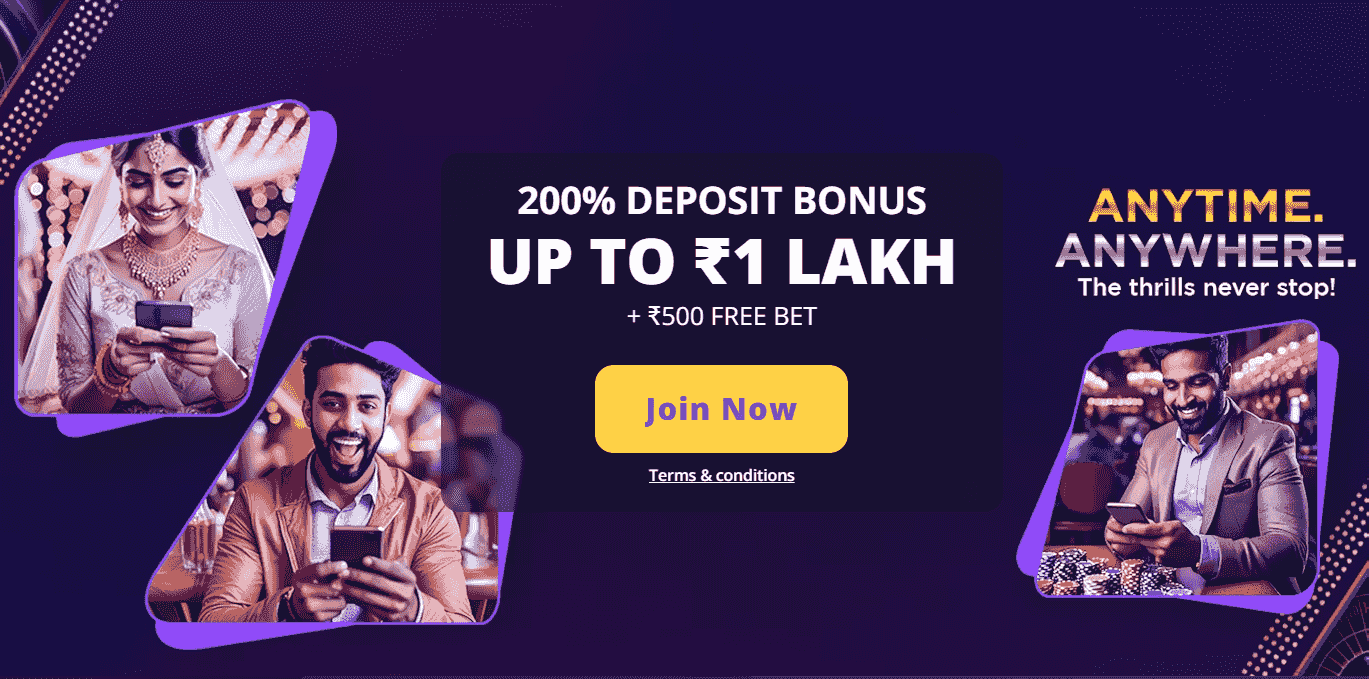 Join casinodays to get welcome bonus
